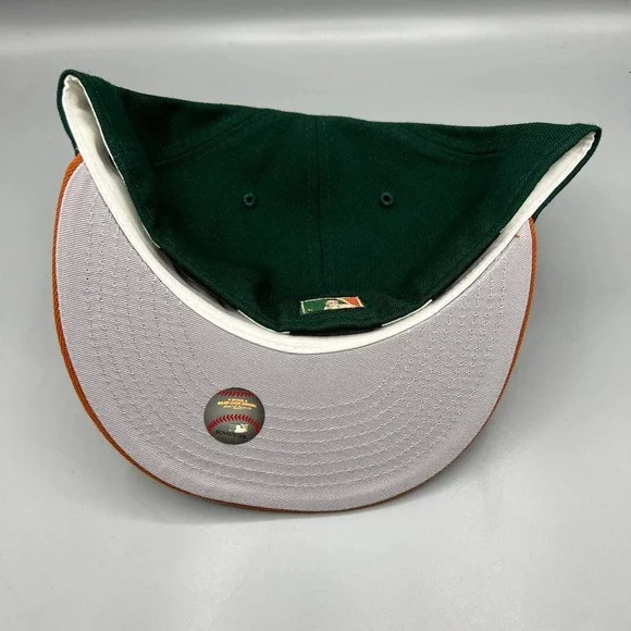 Houston Astros‎ Hat Men 7 5/8 Green Orange 59Fifty New Era MLB Fitted Cap